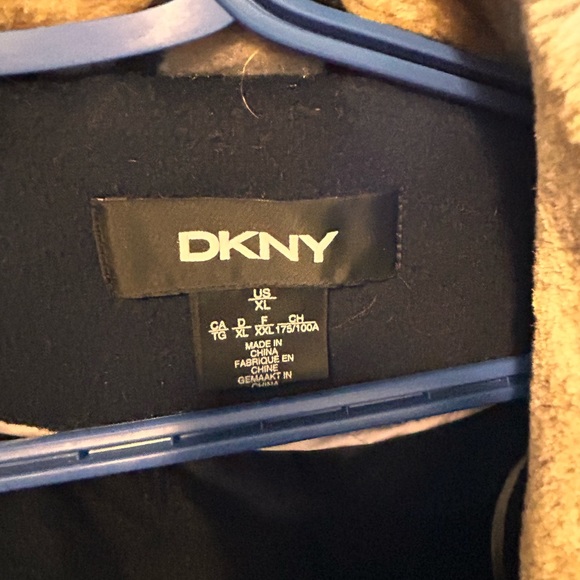 DKNY Coat Fur Hoody XL size - Picture 2 of 4